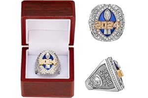 HYKJSHED 2024 Neuer Fantasy-Football-Ring, Sammlerstücke for Vatertag, Meisterschaftsring, FFL Champions Ring, Souvenir, Fan-Geschenk(Size:12)