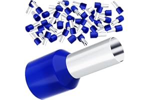 HOLMOL Aderendhülsen 2,5mm², 150 Stück 2,5mm2 Aderendhülsen, Isoliert Aderendhülsen 2,5mm2 x 8mm, Aderendhülsen 2,5mm2 Lang, Aderendhülsen Set für Drahtverbindung (2,5mm² x 8mm)