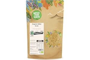 Wholefood Earth Millet bio, 2 kg - Sans OGM - Végan - Riche en fibres - Certifié biologique