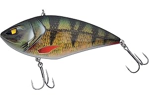 Berkley Zilla Lipless Pike Fishing Lure -Fast Sinking Jerkbait / Crankbait with with extreme Loud Rattle, Fusion 19 Treble Hooks - Lead Free