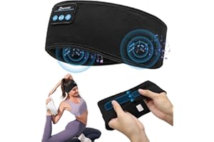EFFDRDFS Sleep Headphones Headband- Adjustable Sleeping Music Headband with Bluetooth 5.4/Velcro/HD Stereo Speakers, Ultra-Soft Sleep Mask Earphone, Gifts for Women Men