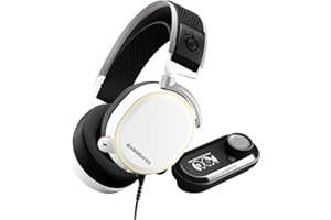 SteelSeries Arctis Pro GameDAC, Cuffie da Gioco, Audio ad Alta Risoluzione Certificato, ESS Sabre DAC, Bianco