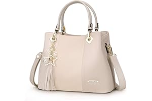 Pomelo Best Damen Handtasche mehrfarbig gestreift Umhängetasche in schöner Farbkombination mit mehreren Innentaschen