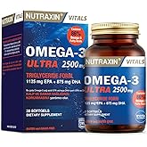 Nutraxin Vitals Ultra Omega-3 2500 mg 30 Capsule Supplement Food