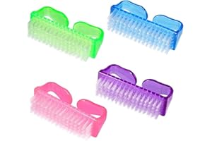 FIBOUND 4 Pièces Brosse à Ongles,Brosse de Nettoyage, Brosse à Ongles en Plastique,pour nettoyer les ongles, brosses à ongles, brosses de nettoyage des mains et outils de nettoyage des ongles