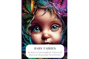 Baby Fairies: An Adult Coloring Book filled with Mystical Grayscale Possibilities