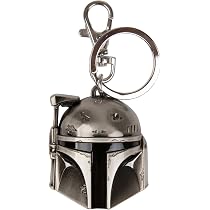 Portachiavi Star Wars Boba Fett - Collezione Ufficiale Con Casco Danneggiato