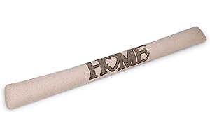 Beautissu Tuuli stoper przeciągów 90 cm długości – 1 kg jako dywanik pod drzwi, rolka i ochrona przed zimnem – stoper przeciągów do domu, kolor naturalny