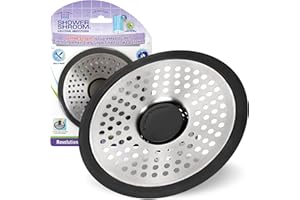 ShowerShroom Ultra Revolutionary Shower Hair Catcher ochrona odpływu włosów, stal nierdzewna, standard