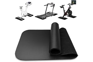 Golvskyddsmatta för träningsutrustning motionscykel, 2 stycken halkfria dubbla mattor golvskyddsmatta träningsutrustning för sportutrustning hem gym stötsäker golvskyddsmatta