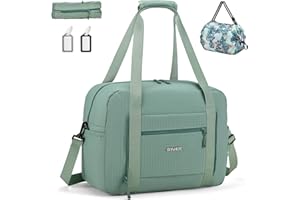 SPAHER Sac de Voyage Cabine Avion Bagage Cabine 40x30x15 Air France British Airways Sac de Sport Weekend Maternité Femme Homme Imperméable 25L Bagage a Main avec Bandoulière Amovible