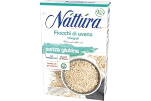 GENERICO Nattura® | Fiocchi di Avena Integrali Vegan | Avena Fiocchi Ricchi di Fibre Fonte di Proteine | Fiocchi di Avena Senza Glutine 1 Confezione da 350 Gr