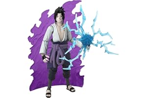 Bandai - Anime Heroes Beyond - Naruto Shippuden - Figurine Anime Heroes Beyond 17 cm - Figurine articulée Sasuke Uchiha - Transformation Marque Maudite: État 1 - Jouet Enfant 4 Ans et + - 37712
