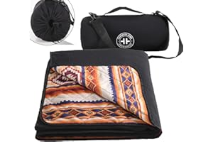 HORIMOTE HOME Aztec Camping Blanket Thermal Flannel Fleece Picnic Blanket, Foldable Warm Boho Throw for Outdoor events, Iowa
