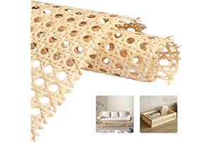 SDLDEER Wiener Geflecht 40x300 CM, Wasserdicht PE Rattan Gurtband, Schimmelfest Handgemachtes Rattan Möbeldekoration, DIY Wabengeflecht Stuhlflechtrohr, Flechtrohrgewebe