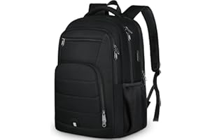 NEWHEY Plecak męski biznesowy plecak na laptopa 17,3 15,6 cala wodoodporny z USB plecak podróżny samolot bagaż podręczny duży plecak na laptopa do szkoły, biznesu, na co dzień