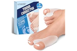 VIEXPAND 6 Stück Zehenspreizer Silikon, Hallux Valgus Transparent, Hallux Valgus Korrektur, Zehenspreizer für Männer und Frauen, Ballenschutz für Großzehe, Toe Separator, Schmerzlinderung