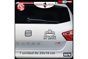 SARDEGNA SERVICES Pegatina Princess on board (Princesa a bordo)