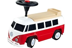 BIG, Correpasillos Bobby Car Baby VW T1, Vehículo para Niños con Neumáticos Silenciosos, Claxon y Enganche para Remolque, A partir de 18 Meses (hasta 50 kg)