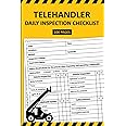 Telehandler Daily Inspection Checklist: Telehandlers Pre-Use Inspection Book | Telescopic Handler Safety and Maintenance Inspection Forms