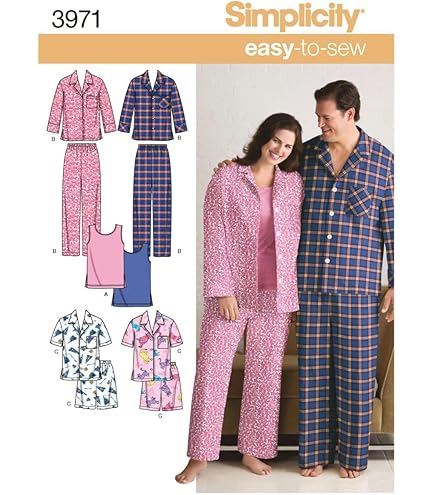 Simplicity 2280 Pyjamas Pour Femmes