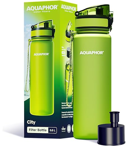 Bouteille Filtre BRITA Active 600ml - Filtre Chlore Et Impuretés - Vert Foncé