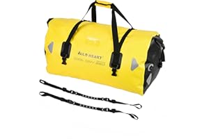 WILD HEART Willd Heart Bolsa de Equipaje Impermeable 40l 66l 100l, con Soldadura, apropiada para piragüismo, Campamento, Remo, Moto