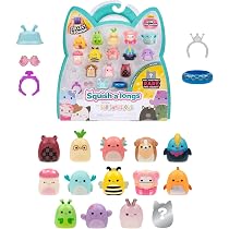 Pack De 8 Mini-Squish Pokémon Squish-a-Longs – 2.5 Cm Con Accesorios Y Anillo