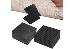 KFSCIP 30 Pairs Rug Gripper For Carpeted Floor, Rug To Carpet Gripper, Rug Gripper, Carpet Stickers For Rugs For Laminate Floor Rug Grippers For Hardwood Floors Furniture Anti Slip Mat Grippers (5cm X 5cm)