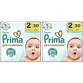 Prima Baby Diaper Premium Care Number 2 30 Pieces 2 packs