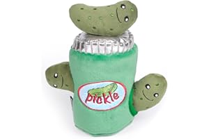 CHEWFFON Squeaky Dog Toys, Hide and Seek Pickle Dog Toy for Boredom, Interactive Stuffed Puzzle Puppy Toys with Crinkle Paper, Chew Toys for Small Medium Dogs