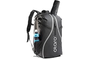Otaro ® Bolsa de Tenis Nuevo - Diseño Elegante y asignación de Espacio innovadora - ¡Apoya a Las jóvenes promesas! para Jugadores de Tenis Aficionados y Profesionales