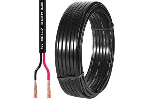 D-TECH Platt kabel 2 trådar för 5 m bil, 2 kärnor släpvagn, 5V-80V 2-kärnig kabel för släpvagn lastbil, traktor, båt, husvagn