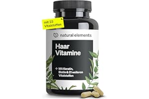 Haar Vitamine – 180 Kapseln – hochdosiert mit Keratin, Biotin, Selen, Zink, Hirseextrakt, B-Vitaminen & mehr – für Haare, Hau