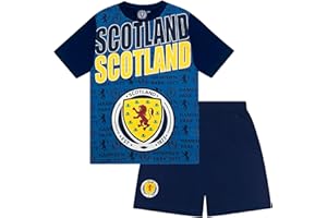 Scottish FA Scotland Boys Pyjamas Short Kids Sleepwear Official Football Gift