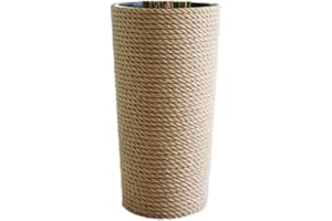 KORAD Pot de Fleurs 28 cm Hauteur 48 cm Style Boho, série Eco-Natural, sans Trous de Drainage, Ficelle de Jute tressée, Panier à Herbe, Juta, ETNO