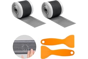 TAIHOBO 2 szt. samoprzylepny zestaw do zbierania włosów pod prysznic, 10 m, jednorazowy filtr prysznicowy do włosów z 2 szpatułką