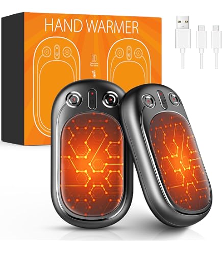 Scaldamani Elettrico Ricaricabile USB Power Bank 5200mAh, Scalda Mani