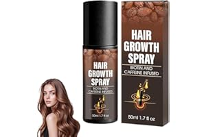 LZXOO Hair Growth Spray, Fortschrittlich Anti Frizz Spray, Haaröl Wachstum, Shiny Hair Haarwuchs Booster, Haarwachstum Beschleunigen, Geeignet für Männer und Women für All Hair Types (1 Stück)
