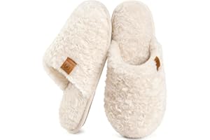 EverFoams Women's Cosy Alpine Shearling Memory Foam Slippers