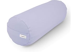 VIAVITO Organic Cotton Buckwheat Filled Yoga Bolster