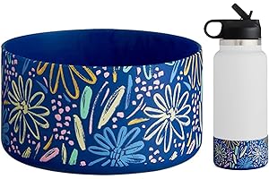 WK IEASON Schutzsilikon Bodenstiefel für Hydro Flask 32-40OZ breiter Mund, Anti-Rutsch Silikonhülse Abdeckung Stoßfänger für Owala Freesip/Flip/Twist 40OZ Flask Flasche 3.56in Durchmesser