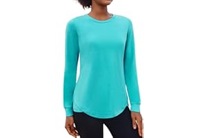 PINSPARK Damen Sport Fitness T-Shirt Langarm Funktionsshirt Laufshirt Atmungsaktiv Langarmshirt Sportshirt Gym Yoga Running Top Herbst S-XXL