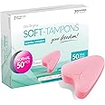 JOYDIVISION Soft-Tampons Normal I 50 Pieces I Threadless tampons for Sports, Swimming & spa I Menstrual sponges Ultra Soft I Easy Insertion & Removal I Soft Tampon Without Thread