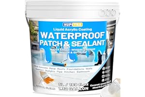 Revestimiento Impermeable Transparente, Hupeyna Sellador Invisible Impermeable Interiores y Exteriores Reparador de Fugas, Líquido Impermeabilizante Transparente Pintura al Agua 5KG