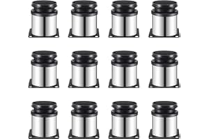 Onezebra 12 pezzi Gambe per Mobili, Altezza regolabile 0-15mm, Piedi Base dell'armadio addensate, Gambe da tavolo, per Armadietto, Divano