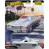 Hot Wheels Premium Boulevard '71 El Camino, #160, G&uuml;m&uuml;ş | Metal/Metal G&ouml;vde, Real Riders Tekerlekler, Boulevard Serisi, 3+ Ya