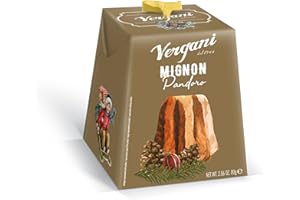 Vergani - Mini Pandoro italien artisanal et traditionnel - Fabriqué à Milan - Gâteau de Noël italien typique - Idée cadeau petit prix