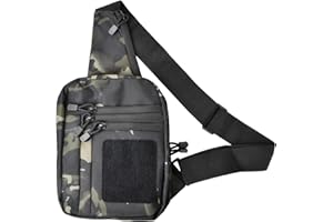 Kaslaider Tactical Shoulder Bag Militare Nascosto Pistola Borsa di Supporto per Campeggio Outdoor Caccia edc Pack (Camouflage)