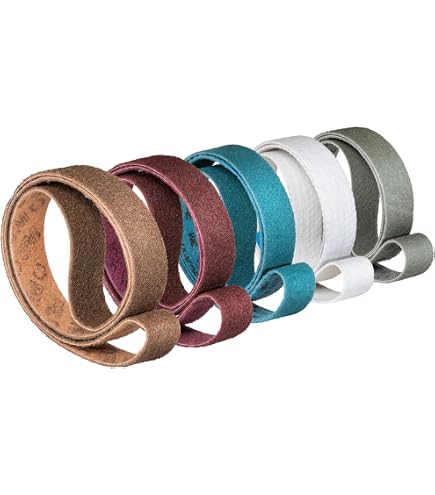 Klingspor Lot De 5 Bandes Abrasives Corindon P60 100x1000mm - Pour Bois Et Métal - Tissu Indéchirable Semi-Flexible - Qualité Pro Allemande